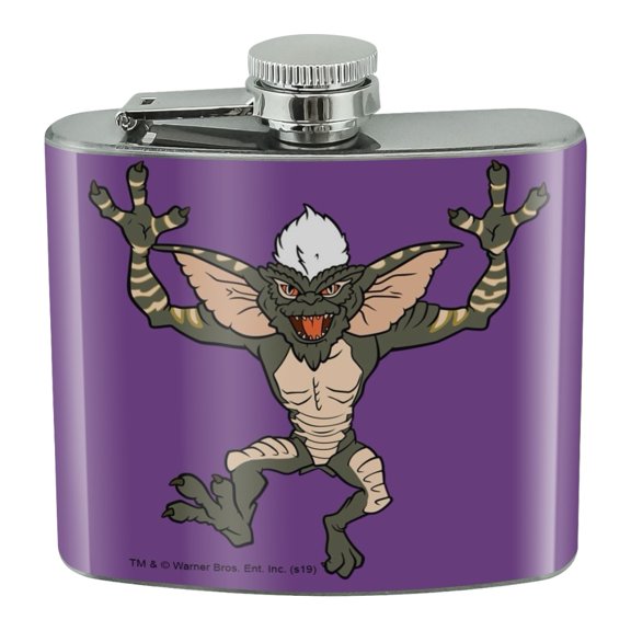 Gremlins Stripe Stainless Steel 5oz Hip Drink Kidney Flask