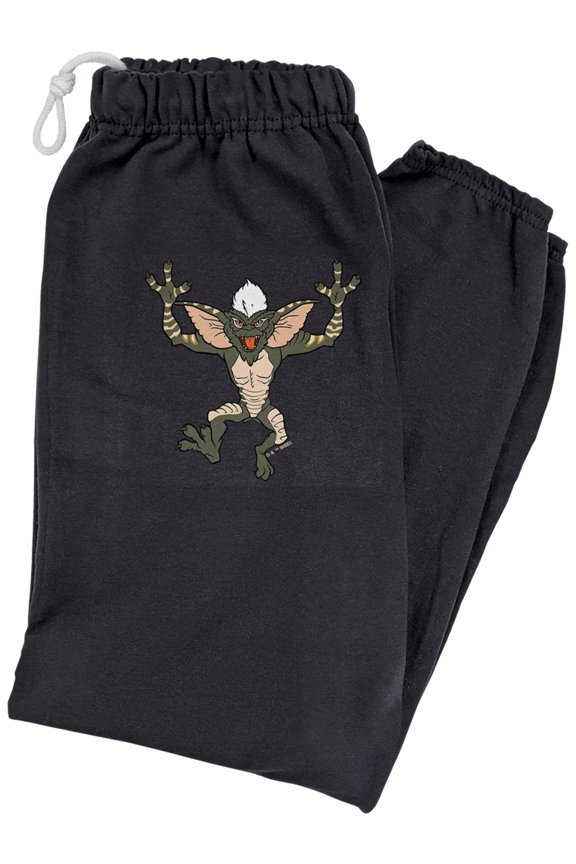 Gremlins Stripe Unisex Jogger Sweatpants for Men and Women, Black, Large
