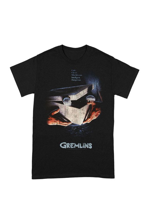 T Shirt Distressed Gizmo Poster Logo new Official Unisex Black