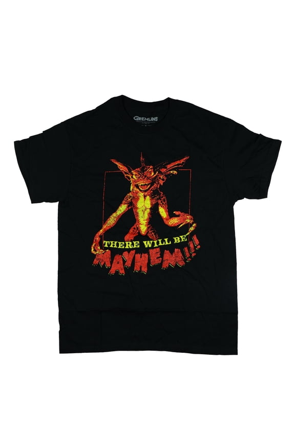 Gremlins T-Shirt Men's There Will Be Mayhem Adult Short Sleeve Tee