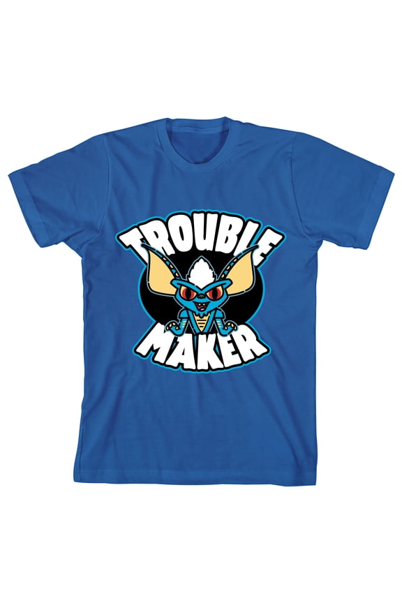 Gremlins Trouble Maker Spike Boy's Royal Blue T-shirt-XL