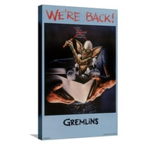 Gremlins - We're Back One Sheet Canvas Wall Poster, 14.725" x 22.375"