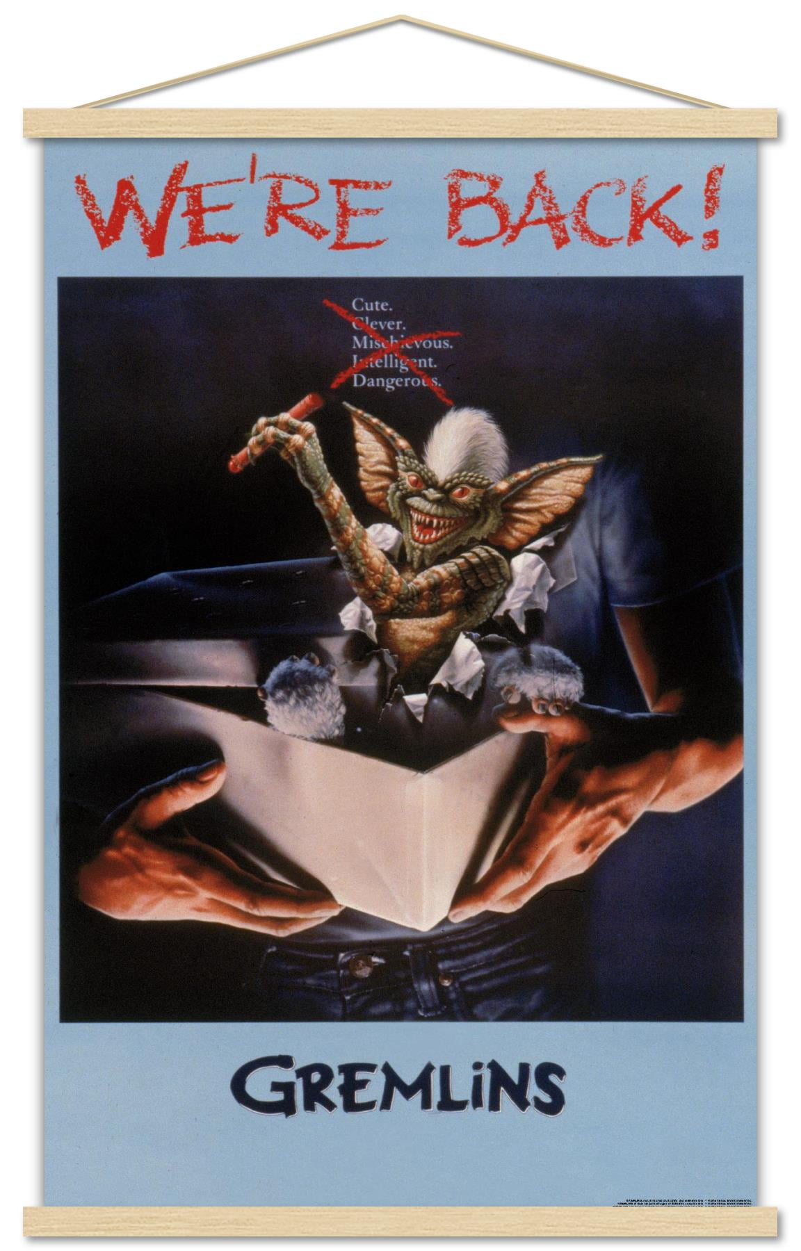 Gremlins - We're Back One Sheet Wall Poster with Magnetic Frame, 22.375 ...