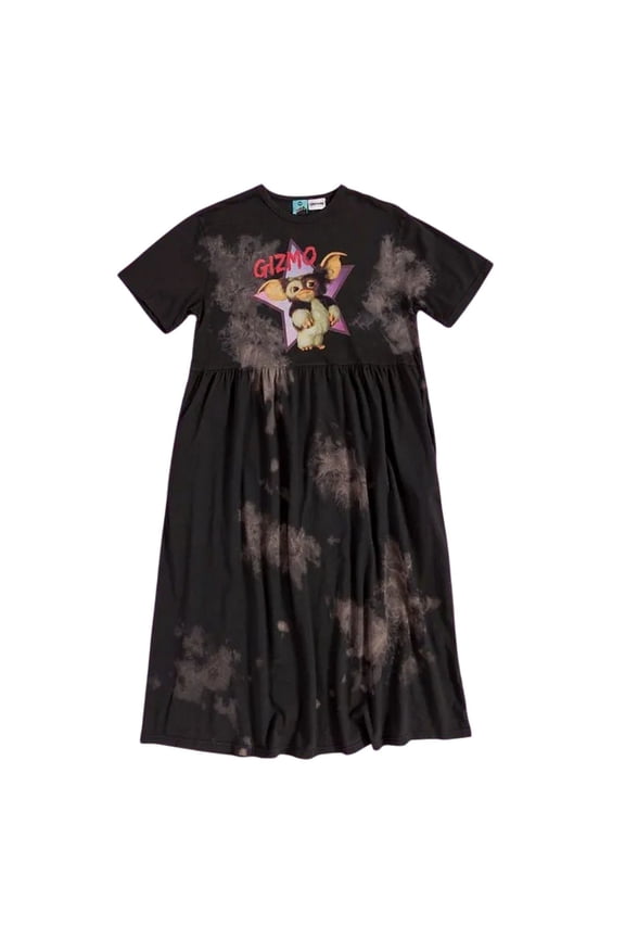 Womens Gizmo Star Tie Dye Midi Smock Dress