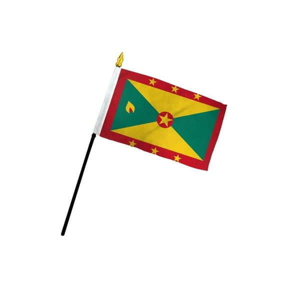 Grenada 4x6in Stick Flag