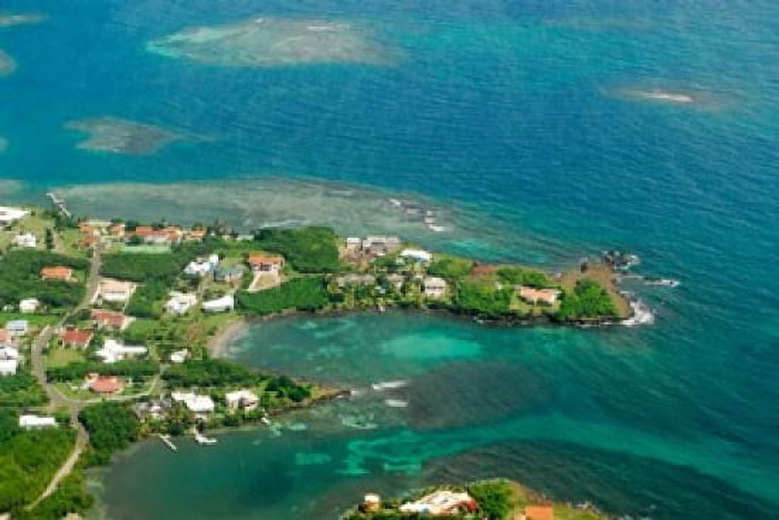 Grenada City of St George and the beach Canvas Art - Anthony Asael DanitaDelimont (20 x 13)