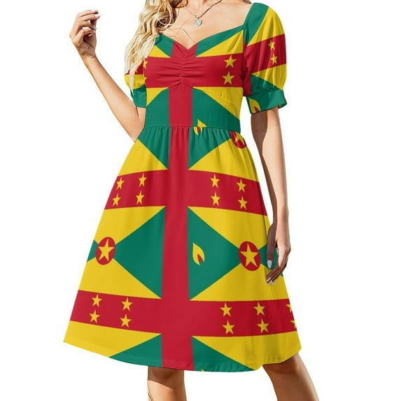 Grenada Flag Sleeveless Dress womans clothing Elegant gown