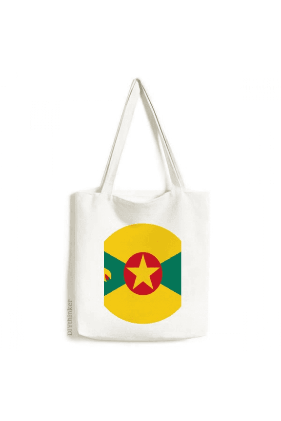 Grenada North Ameica National Emblem Tote Canvas Bag Shopping Satchel Casual Handbag