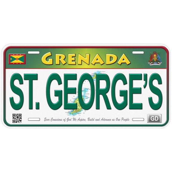 Grenada Saint Georges Custom Caribbean Novelty Car License Plate