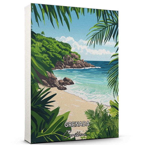 Grenada Travel Global Destination Canvas Caribbean Canvas Celebrate Your Favorite Destination A Sophisticated Touch to Any Room