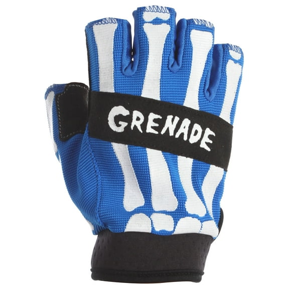 Grenade Bender Fingerless Bike Gloves Blue Mens