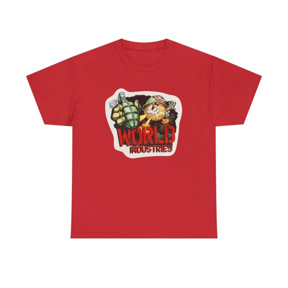 Grenade Flameboy World Industries 2001 Skateboard Vintage Classic TShirt Print - Red / S