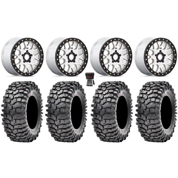 Grenade KS235 Bdlk 15" Wheels Mh 32" Roxxzilla Tires Polaris RZR Turbo R & Pro R Ranger 1500 Xpedition
