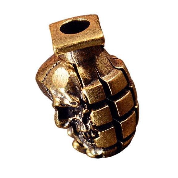 Grenades Design Strategic Copper Keychain Pendant With Built In Flashlight For Outdoor Adventure And Everyday Carry