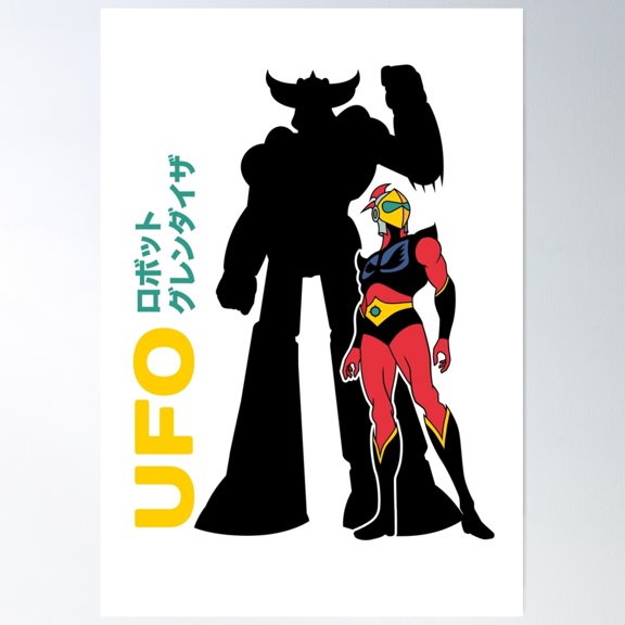 Grendizer Ufo Robot - Goldorack Poster Wall Art, Modern Wall Decor For Living Room Bedroom, 8x12 UNFRAMED