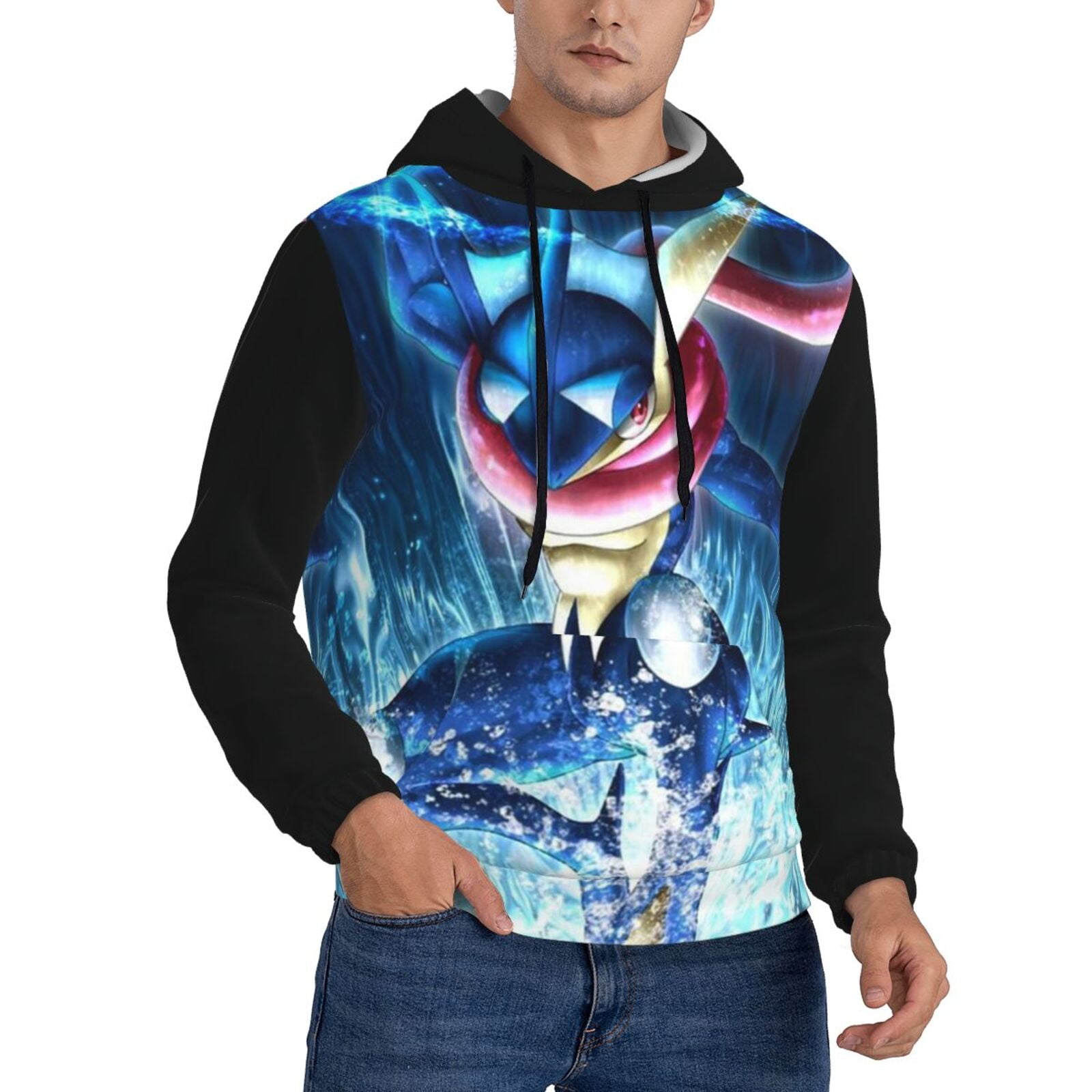 Greninja Cartoon Sweatshirt For Mens Fashion Hoodies Pullover Athletic Daily Hoody Hooded Gift Walmart
