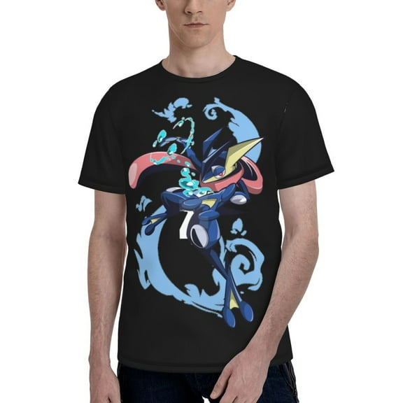 Greninja T Shirt For Men Women, Graphic Print Casual Unisex Short Sleeve Summer Funny Top Tees Shirt