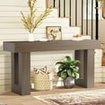 thumbnail image 1 of Grepatio 63 Inch Entryway Console Table, Rustic Narrow Sofa Table, Wood Long Console Table, Farmhouse Entry Way Table, Behind Couch Tables for Entrance, Hallway, Living Room (Grey), 1 of 7