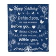 thumbnail image 1 of Gresahom Birthday Gift for Women Blanket, Happy Birthday Decoration Throw Blankets, Birthday Gifts for Men Mother Daughter Grandma, Soft Lightweight Cozy Birthday Blanket " Navy Blue(60"x80"), 1 of 7