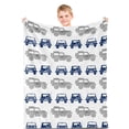 thumbnail image 1 of Gresahom Car Blanket SUV for Baby Boys, Car Baby Blanket, Newborn Gift Boy Baby Shower, Soft Flannel Toddler Blanket, Fleece Throw for Birthday Mother-to-be 30x40in(30"x40"), 1 of 1