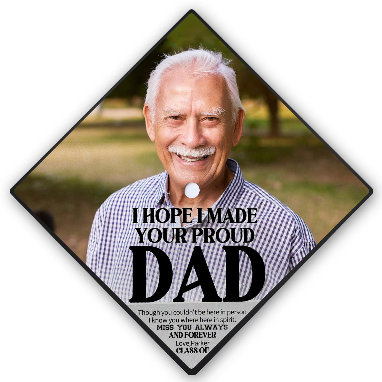 Gresahom Personalized Graduation Cap Toppers Custom Graduation Cap