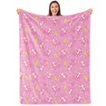 thumbnail image 1 of Gresahom Pink Preppy Monkeys Blanket Gift for Girls Family Preppy Room Blanket Super Soft Plush Flannel Throw Blanket for Couch Bed Sofa(40"x50"), 1 of 7
