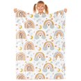 thumbnail image 1 of Gresahom Rainbow Blanket for Girls, Boho Rainbow Blankets, Super Soft Fleece Rainbow Blankets for Newborns Nursery Baby Girls, Rainbow Baby Blankets for Toddler Girls Baby Shower Gifts(40"x50"), 1 of 1