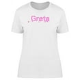 thumbnail image 1 of Greta Cool Pink Heart Name T-Shirt Women -Image by Shutterstock, Female Small, 1 of 2