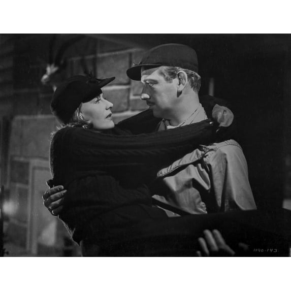 Greta Garbo Embracing a Man Photo Print (24 x 30)