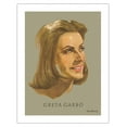 thumbnail image 1 of Greta Garbo - Portrait of Hollywood Film Actress - Vintage Personality Poster by Kurt Glombig c.1930s - Bamboo Fine Art 290gsm Paper (Unframed) 17x22in, 1 of 4