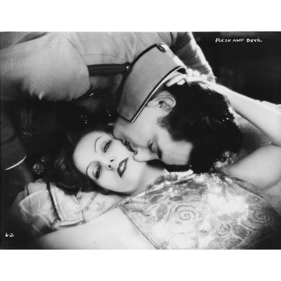 Greta Garbo Sweet Kissing Scene in the Movie Photo Print (8 x 10)