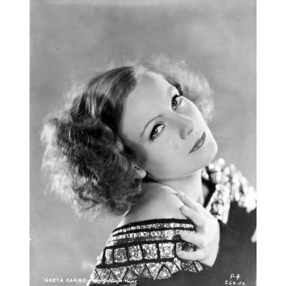 Greta Garbo in Black Gown Portrait Photo Print (8 x 10)