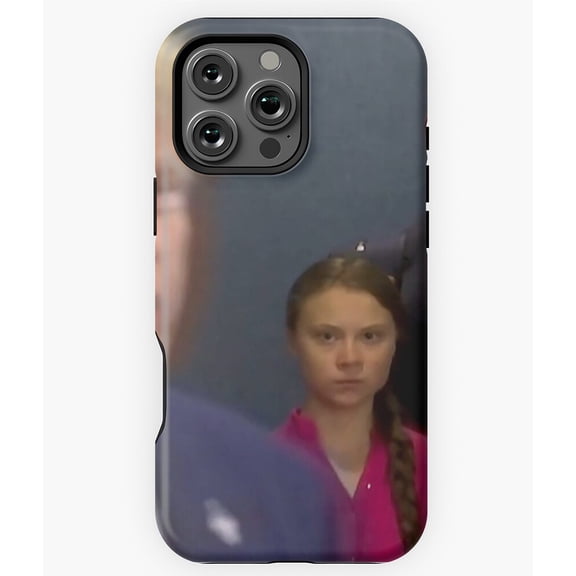 Greta Thunberg Climate Activist Art Phone Case for iPhone 16 15 14 13 12 11 Pro Max