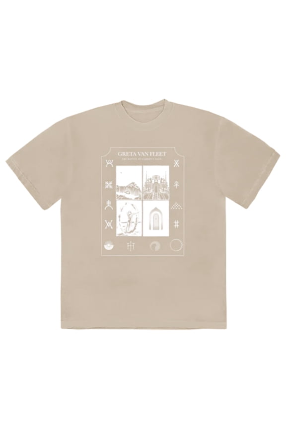 Greta Van Fleet Men's Album Illustration T-Shirt Sand X-Large | Officially Licensed Merchandise