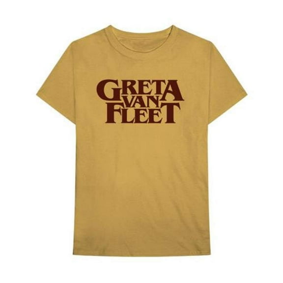 Greta Van Fleet Men's Old Gold Logo T-Shirt Yellow S