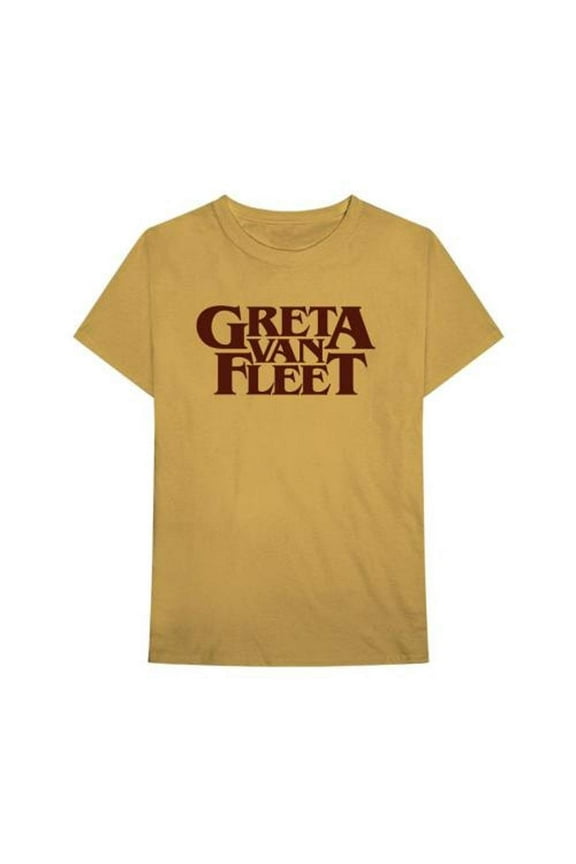 Greta Van Fleet Men's Old Gold Logo T-Shirt Yellow S