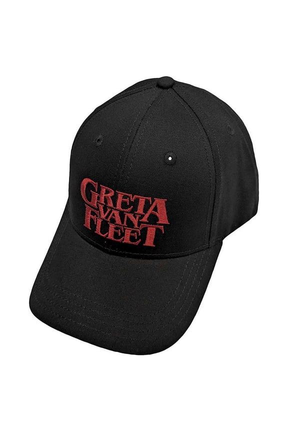 Greta Van Fleet Red Logo Adjustable Hat Black