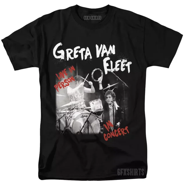 Greta Van Fleet Shirt Concert Tour Merch Vtg Graphic TShirt Hot