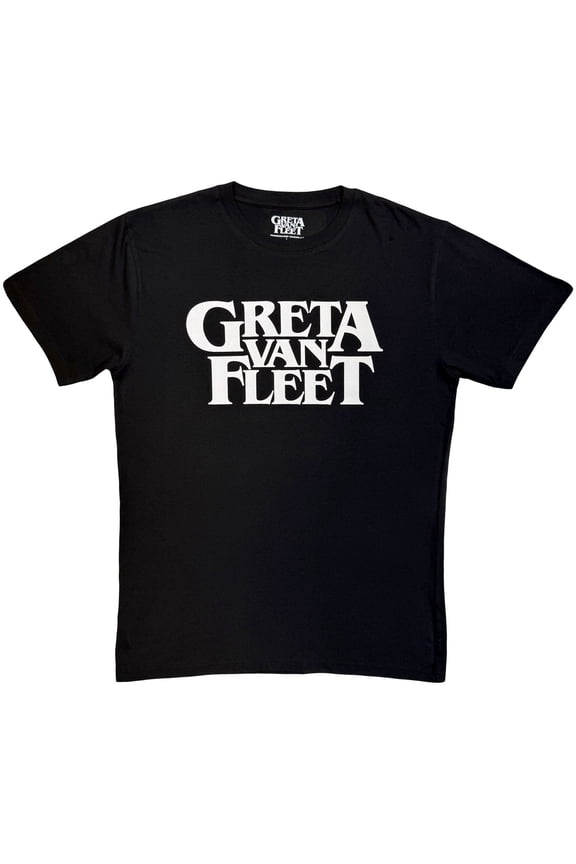 Greta Van Fleet Unisex T-Shirt: Logo Mono (Black)