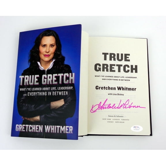 Gretchen Whitmer President 2028 Signed Autograph True Gretch Book PSA/DNA COA A