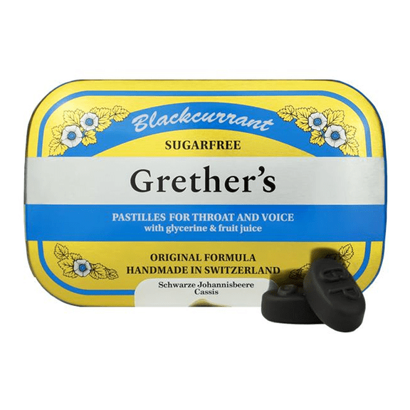 Grether's Pastilles 3.75 oz / 110 g - Blackcurrant Sugarfree