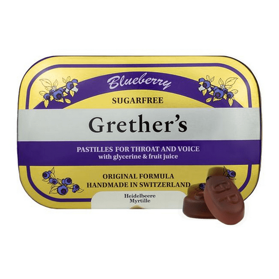 Grether's Pastilles 3.75 oz / 110 g - Blueberry Sugarfree