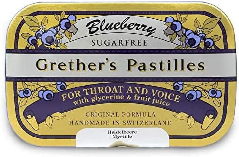 Grether's Pastilles Sugarfree Blueberry Natural Remedy for Dry Mouth ...