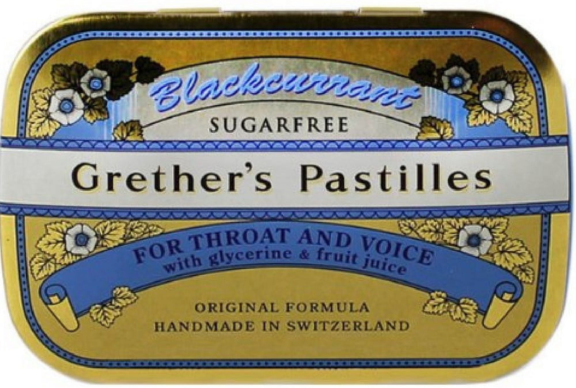 Grether's Sugarless Black Currant Pastilles 3.75 oz
