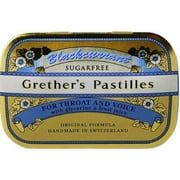 Grethers Sugarless Black Currant Pastilles 3.75 oz