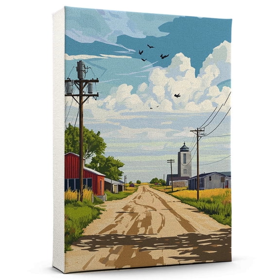Gretna Travel Canvas, Nebraska Canvas Print,Gretna Canvas Wall Art,Nebraska Travel Wall Art, Travel Print, Travel Gift -103AZ551