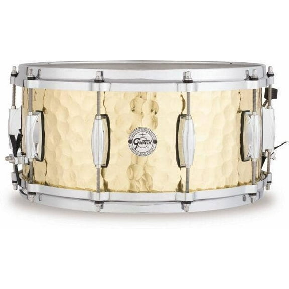 Gretsch Silver Series Hammered Brass Snare Drum 6.5"x14"