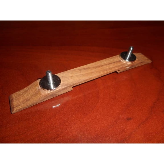 Gretsch Bridge Base, Rosewood 74mm, 15mm Diameter, Chrome