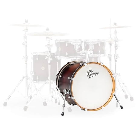 Gretsch Catalina Maple 16x20 Bass Drum - Satin Deep Cherry Burst - CM1-1620BSDCB