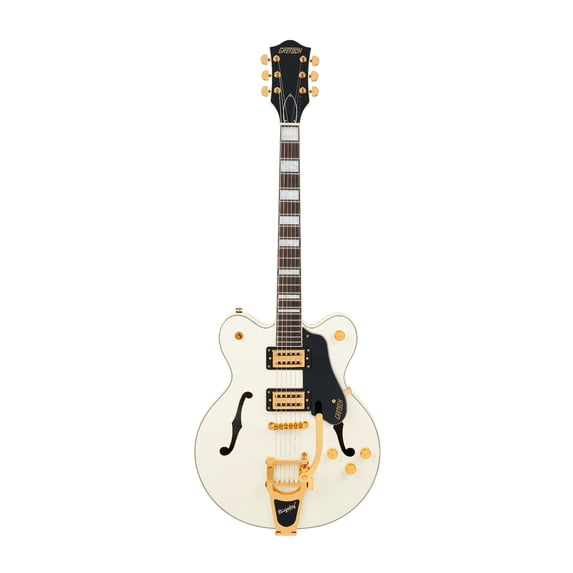 Gretsch G2622TG Streamliner Center Block Double-Cut 6-String Electric Guitar with Bigsby B70 and Laurel Fingerboard (Vintage White)